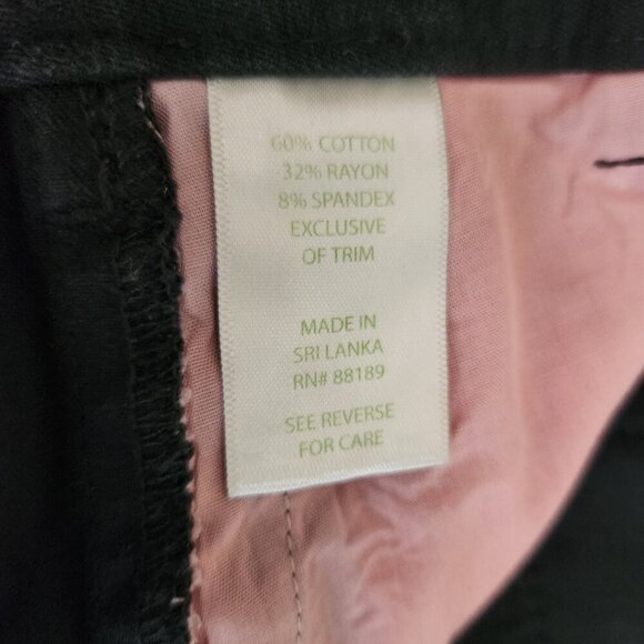 Lilly Pulitzer Short Womens size 10 Mid-Rise Side Zip Black - Picture 10 of 14